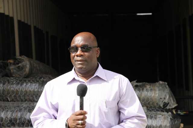 Minister responsible for Fisheries on Nevis Hon. Alexis Jeffers